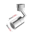 thumbnail image 2 of Aireador de grifo de cocina de 720 grados con filtro universal contra salpicaduras, cabezal rociador, boquilla de ahorro de agua móvil, fácil de instalar., 2 of 7