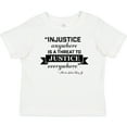 thumbnail image 3 of Inktastic Injustice Anywhere is a Threat to Justice Everywhere- Martin Luther King Jr. Boys or Girls Baby T-Shirt, 3 of 5