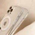 thumbnail image 4 of Funda de carga inalámbrica Magsafe transparente de lujo para iPhone16 15 14 13 12 11 Pro Max Plus Mini cubierta de parachoques transparente magnética, 4 of 5