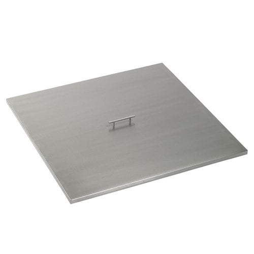 American Fireglass Square Stainless Steel Fire Pit Cover
