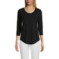 thumbnail image 2 of Lands' End Women's Lightweight Jersey Tunic T-shirt, 2 of 2