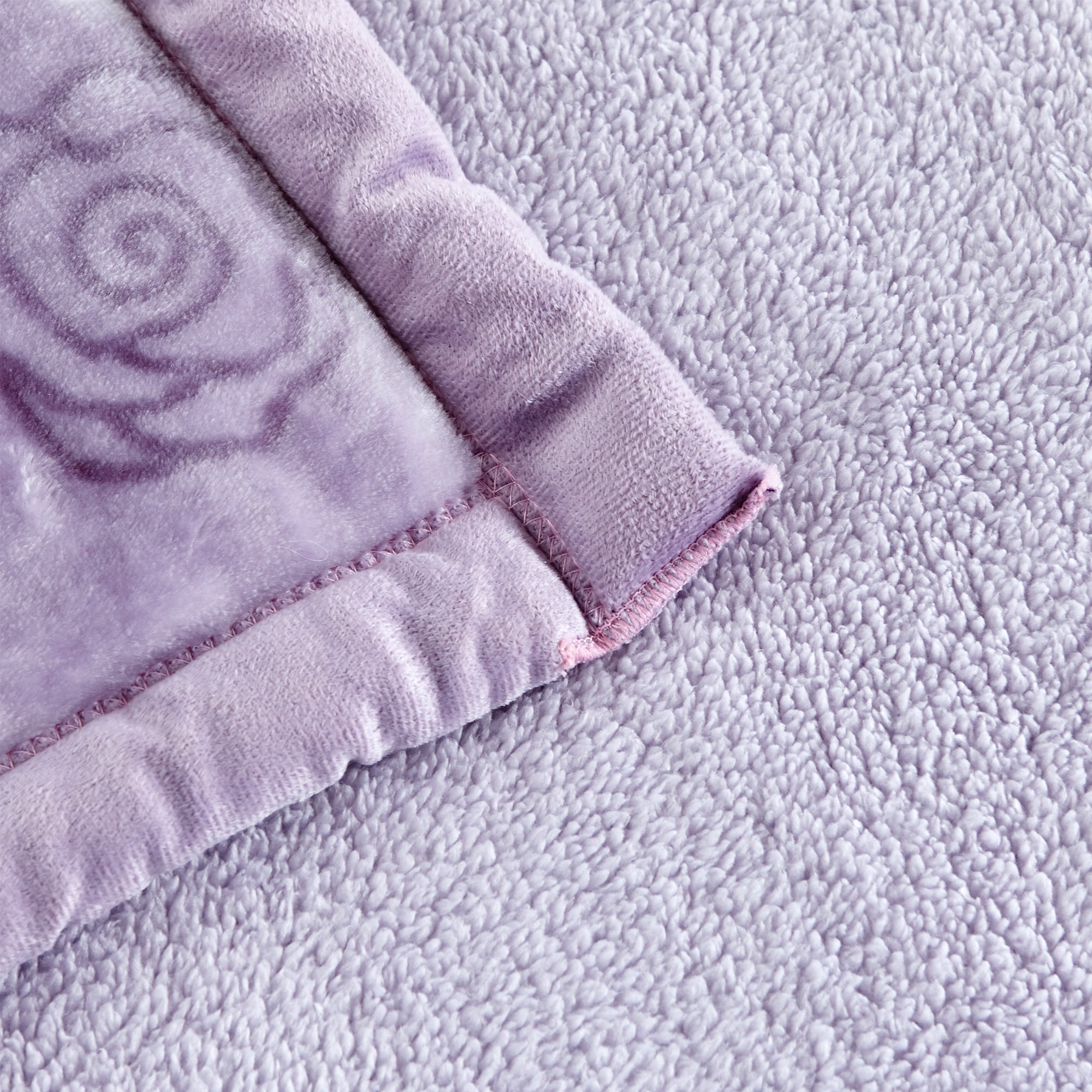NC King Sherpa Fleece Bed Blanket,Embossed Winter Borrego Blanket,3-Piece 79"x91",7.5LB