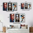 thumbnail image 4 of Designart "Acrylic Portrait of a Woman III" Fashion Woman Framed Wall Art Set Of 3 - White Fashion Woman Frame Canvas Set For Living Room Decor, 4 of 7