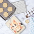 thumbnail image 5 of Two Pieces Of Square Heat Insulation Pad Oven Mitts 7x9.8 Inch Oven Microwave Kitchen Cooking Baking A Cartoon Orange Cat, 5 of 7