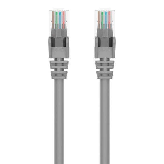 Belkin A3L980-08-S 8 ft. Cat 6 Gray Snagless Patch Cable