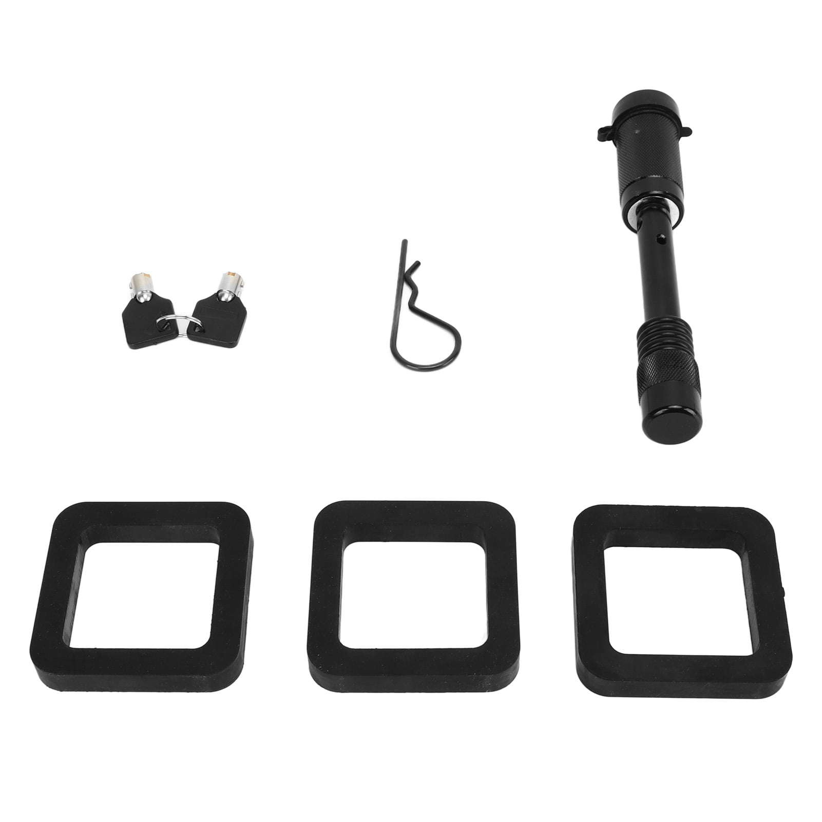 Hitch Receiver Pin Lock, Shockproof Solid Steel Pin Locking Receiver