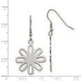 thumbnail image 4 of FB Jewels Stainless Steel Polished Large Flower Dangle Earrings, 4 of 4