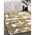 thumbnail image 3 of Ahgly Company Machine Washable Indoor Square Abstract Desert Sand Beige Area Rugs, 3' Square, 3 of 7