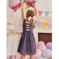 thumbnail image 4 of Arshiner Toddler Girls Summer Dress Back Bowknot Sleeveless Twirly Casual Beach Party Sundress with Pockets, 4 of 6