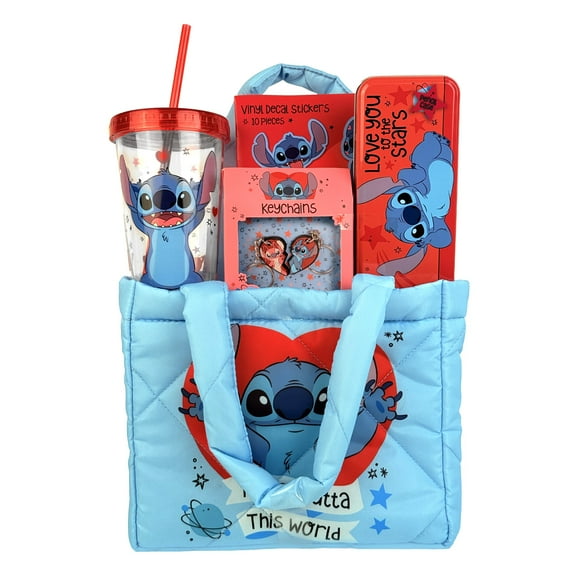 Stitch Puffy Bag Valentines Gift Set