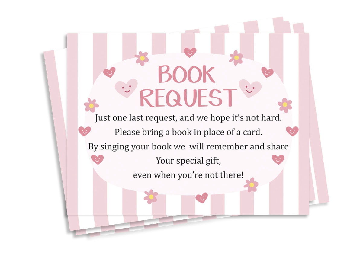 Inkdotpot 30 Books For Baby Shower Request Cards Bring A Book Instead Of A Card Gender Neutral Stripe Baby Shower Invitations Inserts Games