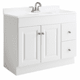 thumbnail image 4 of Design House 36" Solid Wood Wyndham Ready to Assemble Bathroom Vanity, White, 4 of 14