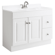 Design House 36 Solid Wood Wyndham Ready to Assemble Bathroom Vanity, White