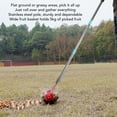 thumbnail image 3 of Nut Gatherer Roller, 44.7 Inch 3 Section Adjustable Pole Walnut Picker Upper Foot Operated Release, Multifunctional Acorn Picker Upper Roller for Pecans Walnuts, 3 of 7