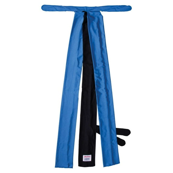 UltraFlex Braided Lycra Tail Wraps for Horses | Color Black/Royal | Individual