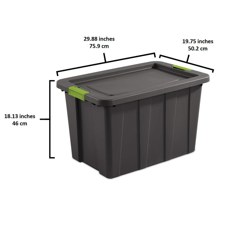 Sterilite Medium Nesting ShowOffs, Stackable Storage Bin with Latch Lid, 30  Pack, 1 Piece - Fry's Food Stores