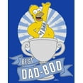 thumbnail image 2 of Men's The Simpsons Father's Day Homer Simpson Best Dad-Bod  Graphic Tee Royal Blue X Large, 2 of 4