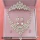 thumbnail image 1 of Juego de 3 tocados para novia, collar y corona, caja de accesorios para boda, accesorios para tocados de boda, 1 of 6