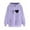 Purple, variant on Jsaierl Womens Hoodies Plus Size Heartbeat Print Hoodies Sweatshirts Casual Pullover Workout Long Sleeve Top Hoodie Womens Hoodies Under $20