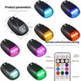 thumbnail image 6 of 2026 Upgraded Smart LED Car Top Fin Light, Solar Energy RGB Decorative Strobe with Motion Sensor, Wireless Waterproof Emergency Beacon for Moto & Car Styling, 6 of 8