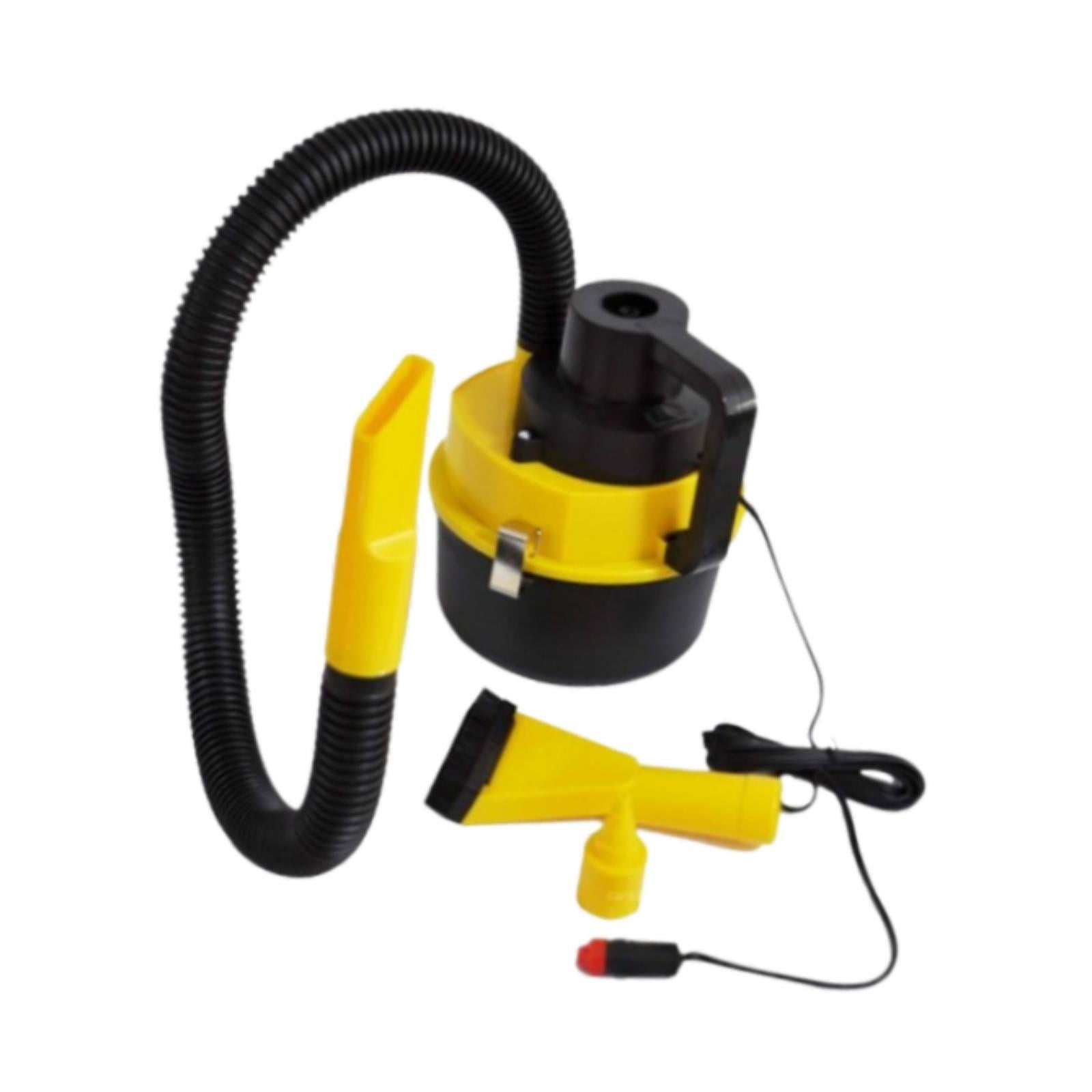 Dickly Car Vacuum Cleaner Automotive Interior Cleaner Compact Portable Black and Yellow