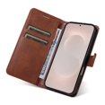 thumbnail image 3 of Wallet Case for Samsung Galaxy S26 Edge Flip Cover with Card Slots, Magnetic Stand & Strap Brown, 3 of 7