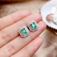 thumbnail image 3 of HOOUN 925 Silver Gold Plated Natural Emerald 3 Set, 3 of 6