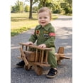 thumbnail image 6 of RUINIXCW Toddler Baby Boy Pilot Uniform Outfit Infant Baby Boys Halloween Costume Baby Flight Suit Long Sleeve Zipper Jumpsuit Romper Spring Fall Winter Clothes, 6 of 10