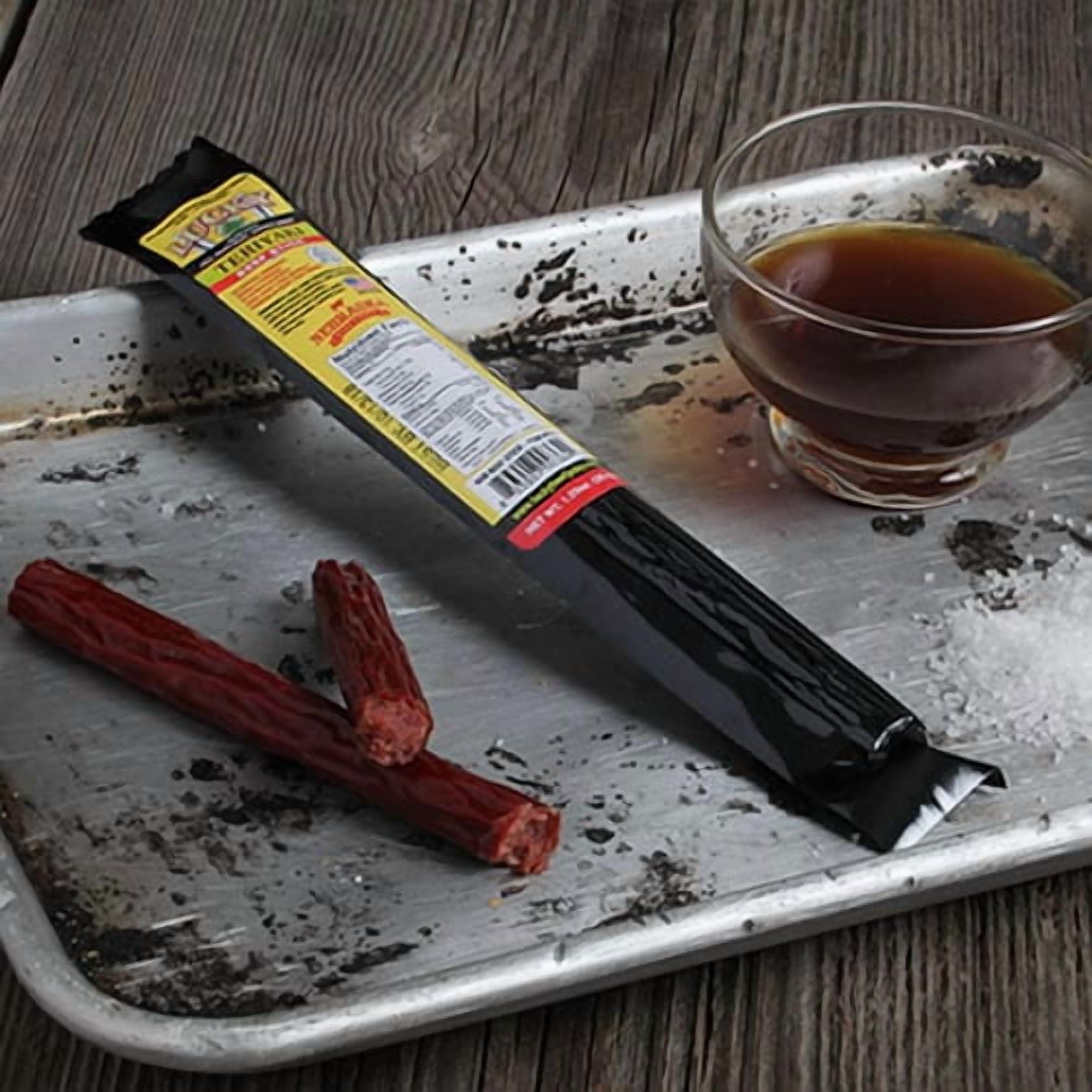 Nebraska Star Beef Lucky Teriyaki Beef Jerky Sticks, High Protein, 12 Pack, 1.25 oz