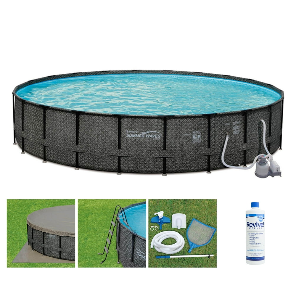 how many gallons in a 24ft above ground pool