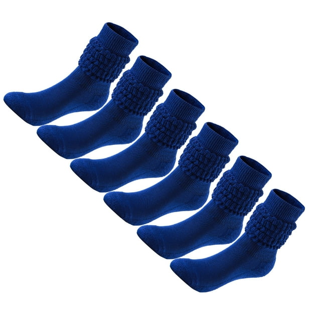 Calcetines de Poliéster Sonducket Juego de 2 Medias Azul Real