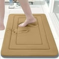 thumbnail image 2 of Bath Mat Non-Slip Absorbent Microfiber Rug with Rubber Backing for Bathroom Shower Kitchen(Khaki), 2 of 6