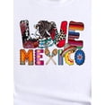 thumbnail image 4 of Camiseta De Mujer De Verano Ligera Básica Para Mochilero, Camping, CaminarLove Mexico Graphic Short Sleeve Sports T-shirt, Round Neck Casual T-shirt Top, Women's ActivewearFather's Day, Mother's Day, 4 of 8