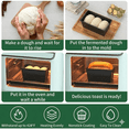 thumbnail image 3 of GPED 2 Pack Basics Rectangular Nonstick Bread Loaf Pan, 10 x 4 Inch, Even Heat Distribution for Baking Meatloaf, Gray, 3 of 7