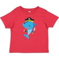 thumbnail image 3 of Inktastic Pirate Shark, Shark Wearing Pirate Hat, Blue Shark Boys or Girls Baby T-Shirt, 3 of 5