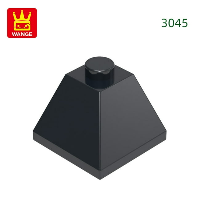 80Pcs/Lot 3045 Corner Slope Building Block Moc House Accessories Compatible with Brick DIY Children Toys Assembly Gift Box 75.Black about90pcs