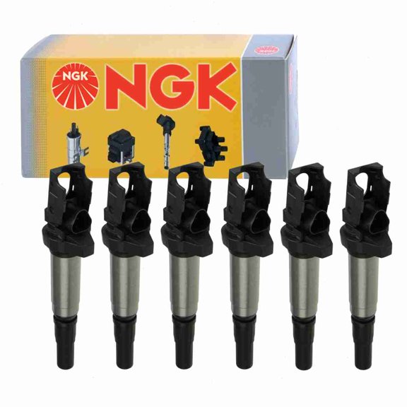 6 pc NGK Ignition Coils compatible with BMW 528i 3.0L L6 2008-2011