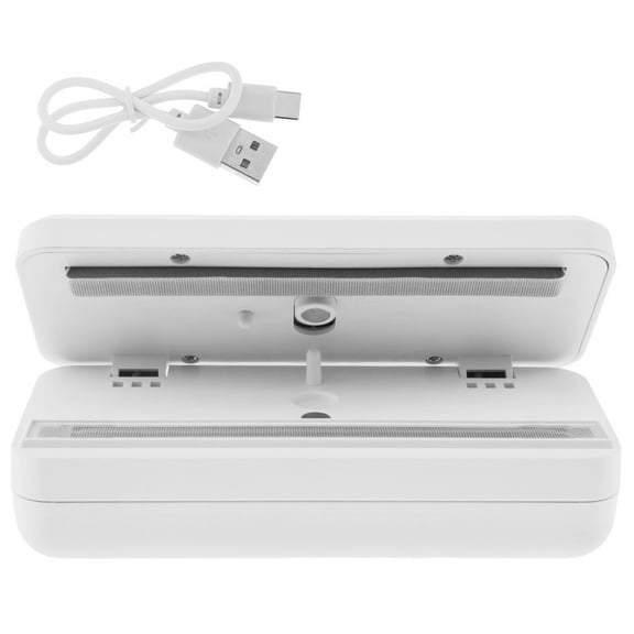Wekvgz 2 in 1 Mini Bag Sealer Rechargeable Mini Sealing Machine Handheld Mini Bag Sealer and Cutter Portable Bag Sealer Heat Seal Magnetic Mini Bag Resealer for Chip Bags Plastic Bags