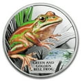 thumbnail image 1 of 2017 Australia 1 oz Proof Silver Green and Golden Bell Frog, 1 of 3