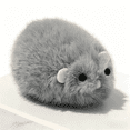 thumbnail image 2 of Mouse Plushie Cute Lifelike Fake Rat Plush Toy Soft Stuffed Animal Model Doll for Birthday Decor Gift, 2 of 5