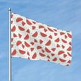 thumbnail image 2 of Picia Hand Drawn Watermelon Printed Flag ,Hand Drawn Watermelon Pattern Garden Flag Vertical Double,Yard Lawn Outdoor Decor 48x72", 2 of 9