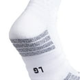 thumbnail image 5 of adidas Select Basketball Crew Socks (1 Pair) for Team Sports, Boys Girls Men Women, White/Black, X-Large, 5 of 7