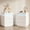 White-3 Drawers, variant on Lacoo Modern End Table Set of 2 with LED Lights & Charging Station, White Nightstand with 2 Drawers & Upper Storage for Living Room Bedroom, 2 Drawer