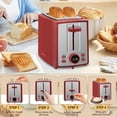 thumbnail image 4 of SEEDEEM tostador de 2 rebanadas, tostador de pan con visualización LCD, 7 ajustes de sombra, tostador variable de 1.4 pulgadas con ranuras extra anchas con cancelación, bagel, descongelación, recalent, 4 of 5