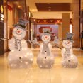 thumbnail image 5 of Christmas Home Decor Accessories White Snowman Fawn Elk with LED Lights Deer Up Model for Home Light-Up Party Ornaments, 5 of 5