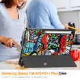 thumbnail image 7 of ELEHOLD Case for Samsung Galaxy Tab S10 FE+, PU Leather Folio Case with Kickstand & Auto Sleep/Wake, Slim Lightweight Protective Cover,B, 7 of 7