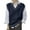 Navy, variant on V Neck Sweater Vest for Women Oversized Sleeveless Loose Knit Tops Cable Knit Style Navy One Size