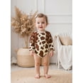 thumbnail image 4 of BemeyourBBs Western Baby Girls Clothes Newborn Baby Girls Cowgirl Outfit Fringe Bubble Rompers Cute Long Sleeve Cow Skin Print Tassel Bodysuit Playsuit, 4 of 9