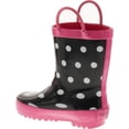 thumbnail image 3 of Foxfire FOX-600-92-8 Childrens Black & White Rain Boot - Size 8, 3 of 4