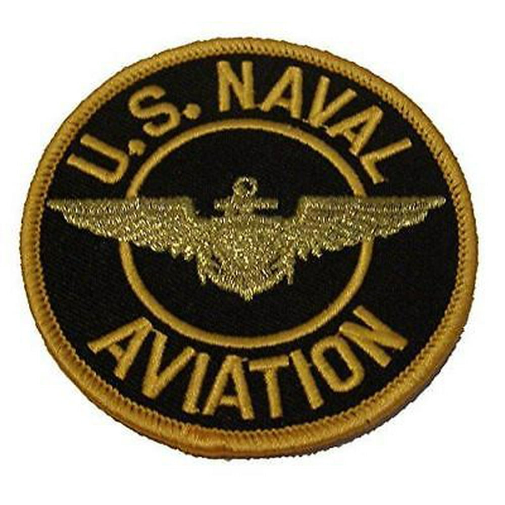 US NAVAL AVIATION W/ WINGS BADGE PATCH PILOT NAVIGATOR VETERAN USMC